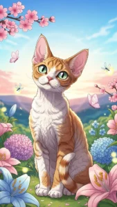 خلفيات بنات أنمي قطط كيوت بديفون ريكس