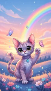 خلفيات قطط كيوت كرتون للبنات