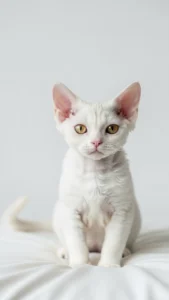 خلفيات قط ديفون ريكس بيضاء كيوت