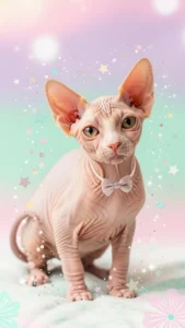 خلفيات قط فرعوني وردية وباستيل للبنات