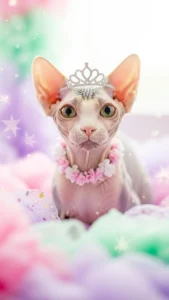 خلفيات قط فرعوني وردية وباستيل للبنات