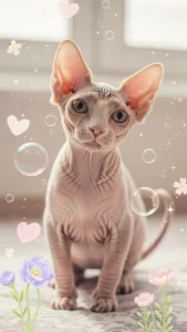 خلفيات قط فرعوني وردية وباستيل للبنات