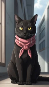 خلفيات قط كورات أنمي سوداء