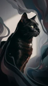 خلفيات قط كورات أنيقة بأسلوب داكن