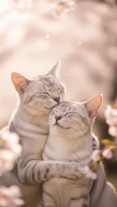 خلفيات قط كورات رومانسية كيوت