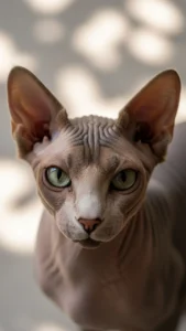 صورة لقط فرعوني بخلفية داكنة