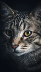 خلفيات سوداء للقط الأمريكي للهواتف الذكية