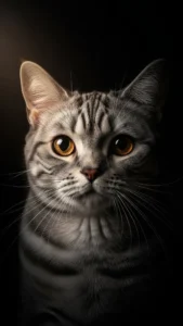خلفيات سوداء للقط الأمريكي للهواتف الذكية