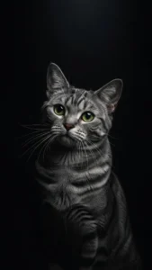 خلفيات سوداء للقط الأمريكي للهواتف الذكية