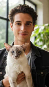 خلفيات شباب مع قطط