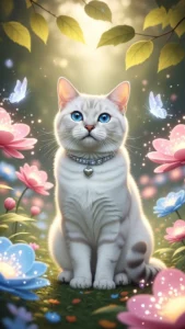 خلفيات قطط أمريكي كيوت بيضاء