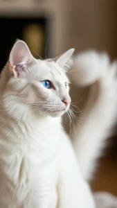خلفيات قطط بيضاء