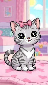 خلفيات قطط كرتونية للبنات