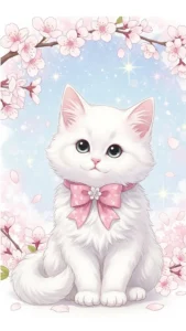 خلفيات قطط كيوت انمي للبنات