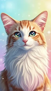 خلفيات قطط كيوت انمي