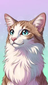 خلفيات قطط كيوت انمي