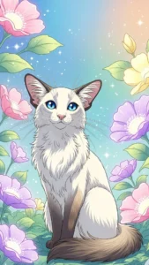 خلفيات قطط كيوت انمي