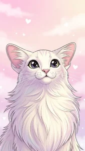 خلفيات قطط كيوت للبنات كرتون