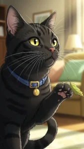 خلفيات قط أمريكي أنمي سوداء